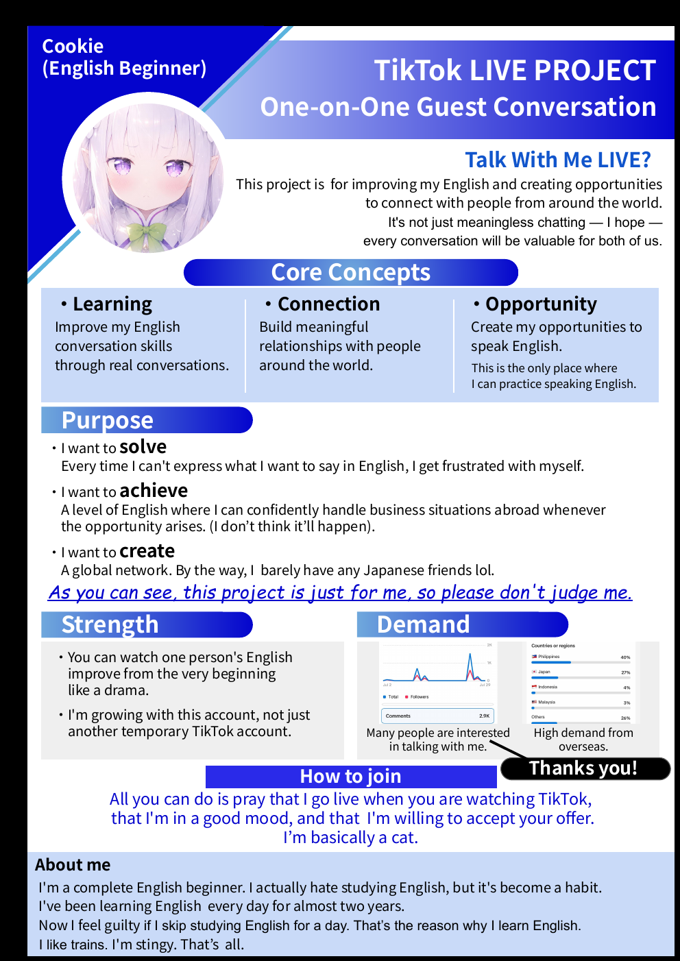 TikTok LIVE English Projectの資料プレビュー